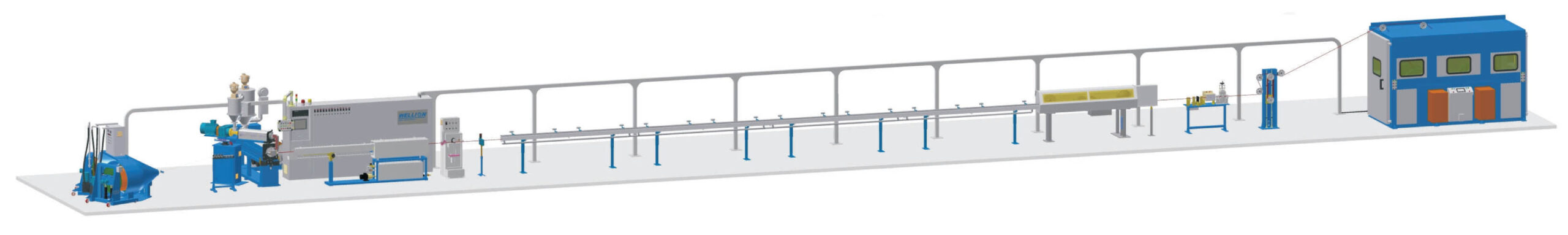 電子線、建築布電線高速絕緣押出生產線-scaled